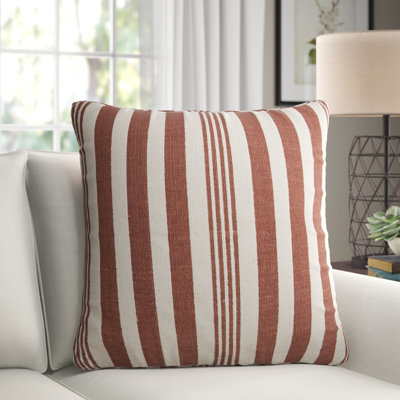 Edie Wool Striped 24 Throw Pillow Applique Monogram Pillow Cover